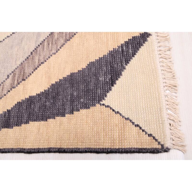 ECARPETGALLERY Hand-knotted Pak Finest Marrakesh Light Grey Wool Rug - 8'1 x 9'10