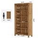 preview thumbnail 11 of 15, 5-Tier Tall Heavy Duty Floor Bookcase, Solid Wood Large Bookshelf