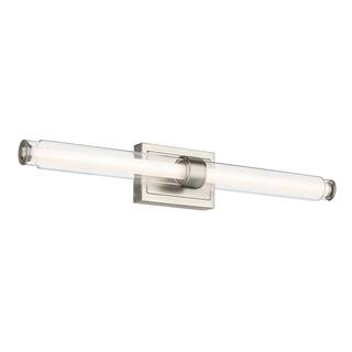 Kichler Lighting Laurene 31" Linear Bath Bar Large LED with Clear Glass in Brushed Nickel