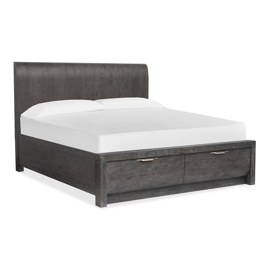 Magnussen Home Kinsley Black Heron Panel Storage Bed
