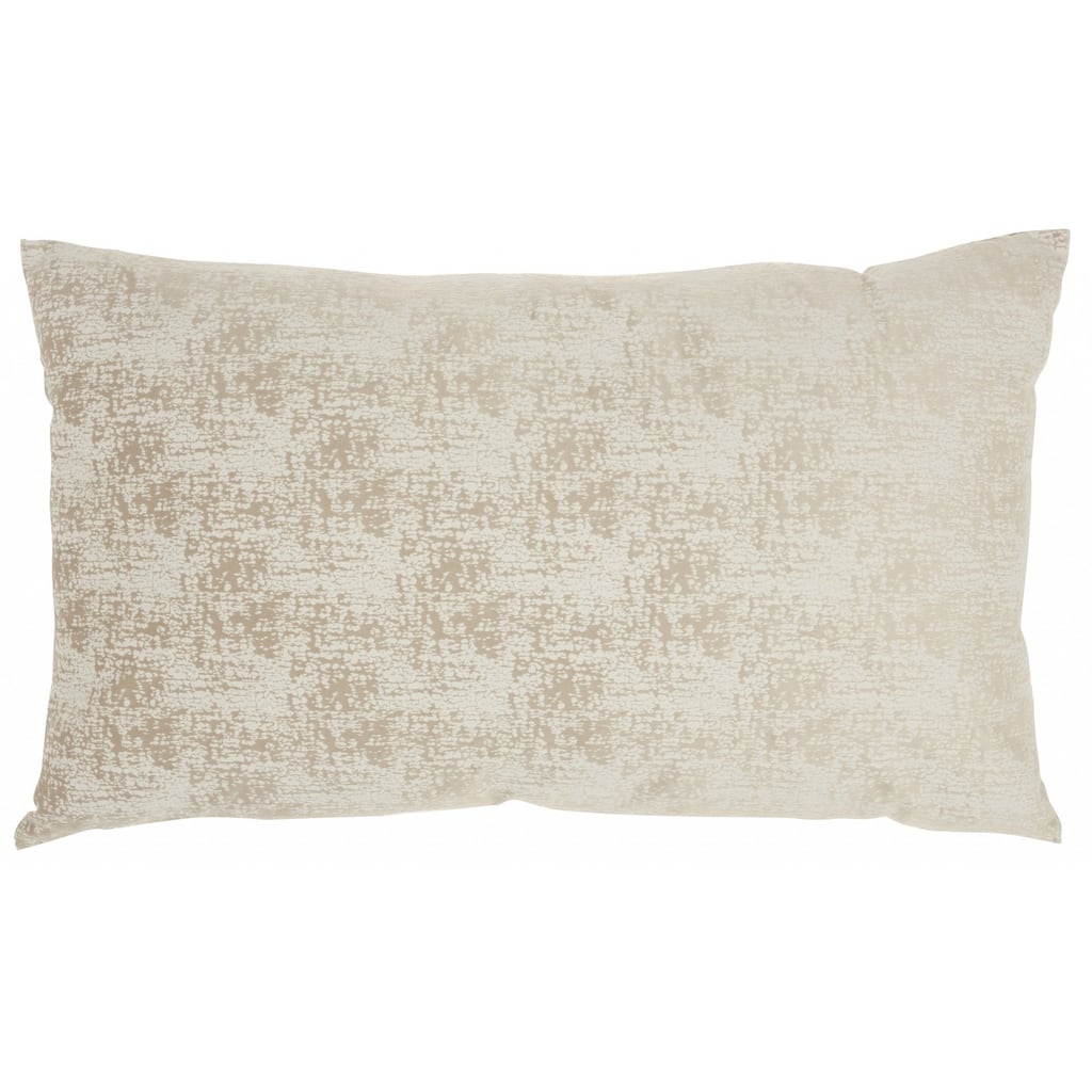 Beige Distressed Gradient Lumbar Pillow