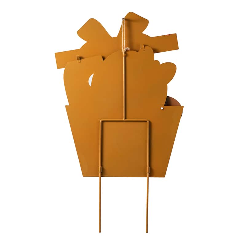 Glitzhome Christmas Gingerbread Boy Girl Yard Stakes Standing Hanging Decoration