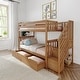 preview thumbnail 30 of 34, Max and Lily Twin over Twin Staircase Bunk Bed with Storage Drawers Pecan