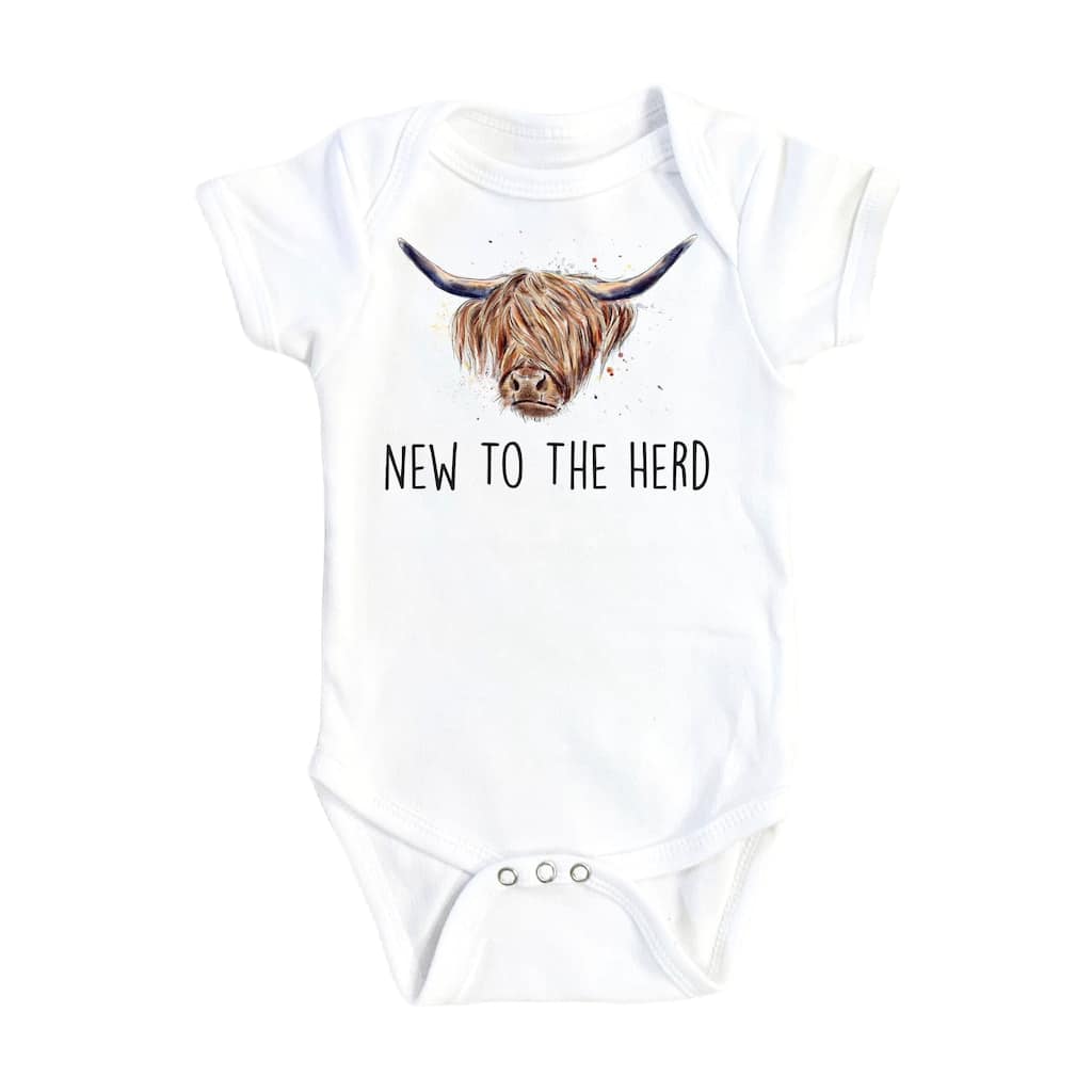 Bull Herd Color - Baby Boy Girl Clothes Infant Bodysuit Funny Cute Newborn