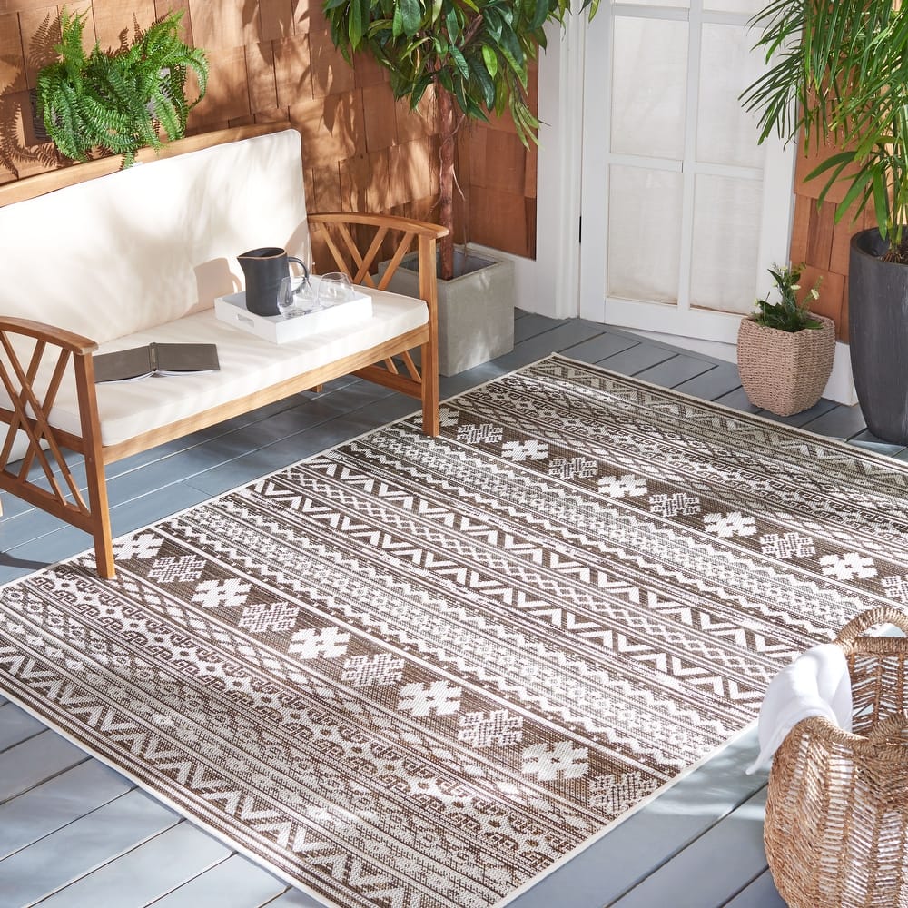 SAFAVIEH Havana Kosumo Geometric Indoor/ Outdoor Waterproof Rug