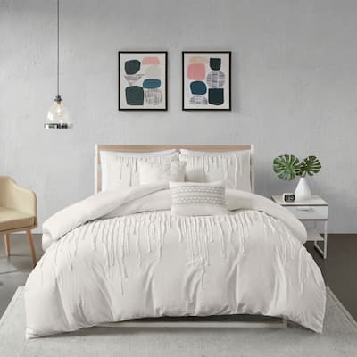 Urban Habitat Kira 5-piece Modern Textured Cotton Comforter Set