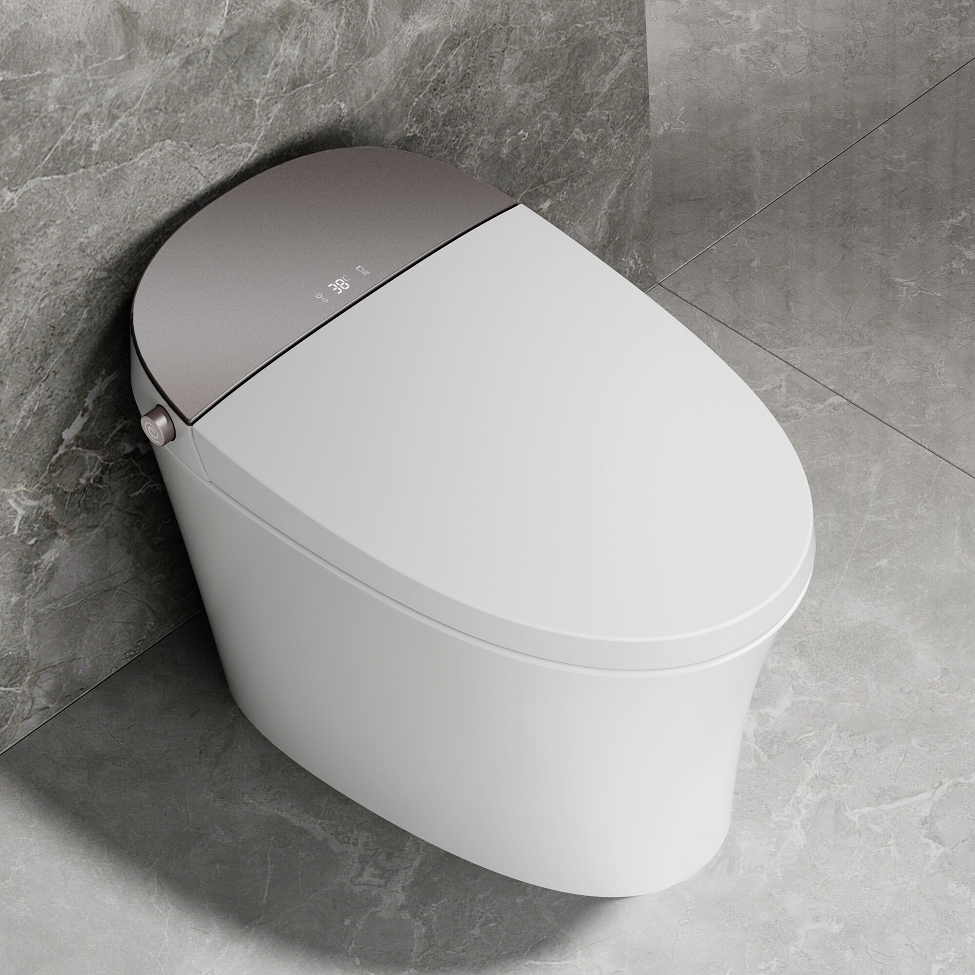 Keloyid Smart Toilet with Bidet Built in & Heated Seat, Auto Flush