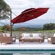 preview thumbnail 30 of 36, VredHom 11.5 Ft Outdoor Double Top Cantilever Umbrella with Cross Stand