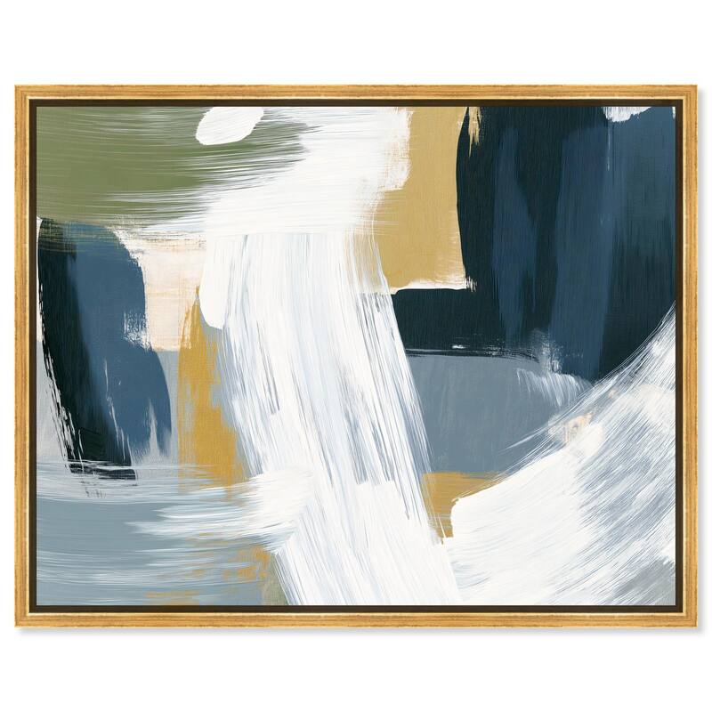 Moss Layers III Canvas by Art Remedy - Gold - 30" x 24"