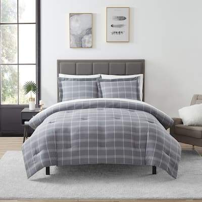 Sweet Home Collection 7 Piece Chambray Weave Bed in a Bag Set