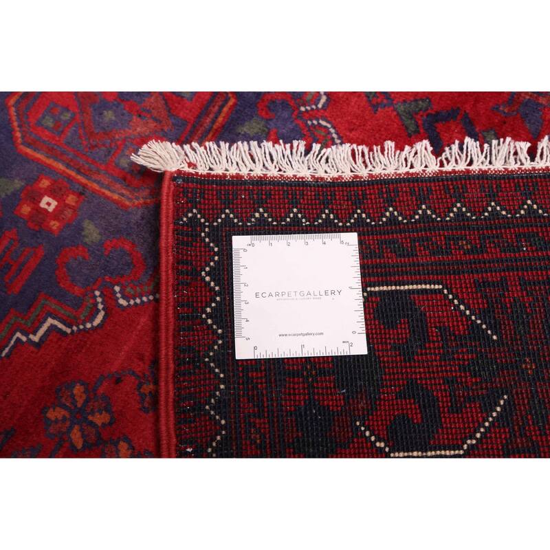 ECARPETGALLERY Hand-knotted Finest Khal Mohammadi Red Wool Rug - 2'10 x 12'2