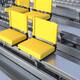 2 Pack 500 lb. Rated Lightweight Stadium Chair-Handle-Padded Seat - Yellow