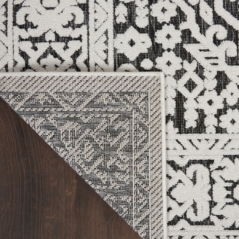 Nourison Calobra Transitional Persian Floral Indoor Outdoor Area Rug