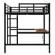 preview thumbnail 13 of 12, Metal TwinXL/Full Size Loft Bed with Power Outlet and LED Lighted, Noise Reduced