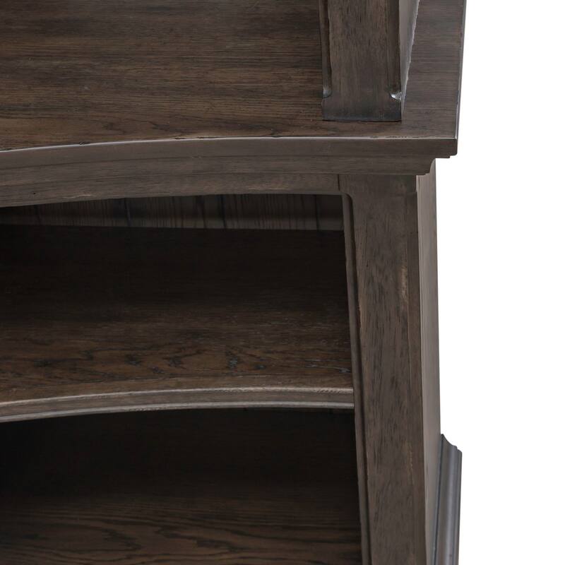 Paradise Valley Saddle Brown TV Entertainment Center with Optional Piers Shelves