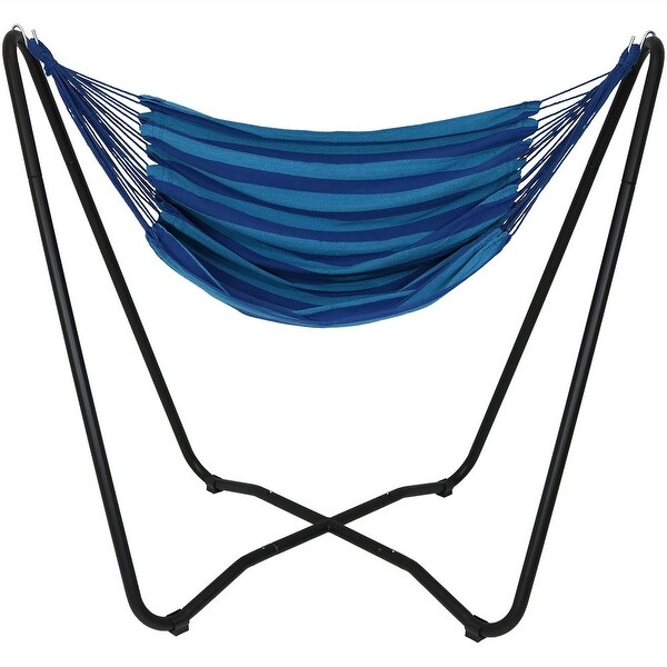 Shop Sunnydaze Hanging Hammock Chair Swing With Space Saving