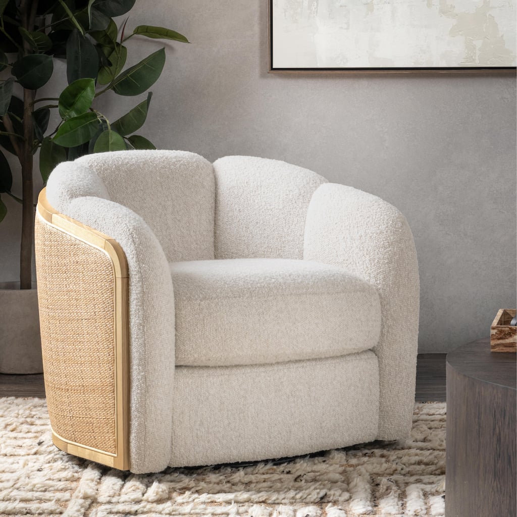 Classic Home Daisy Upholstered Fabric Accent Swivel Chair699.50