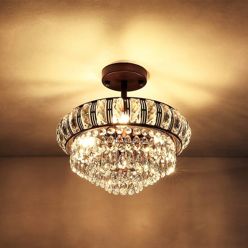 GetLedel 3-Light Empire Crystal Chandelier