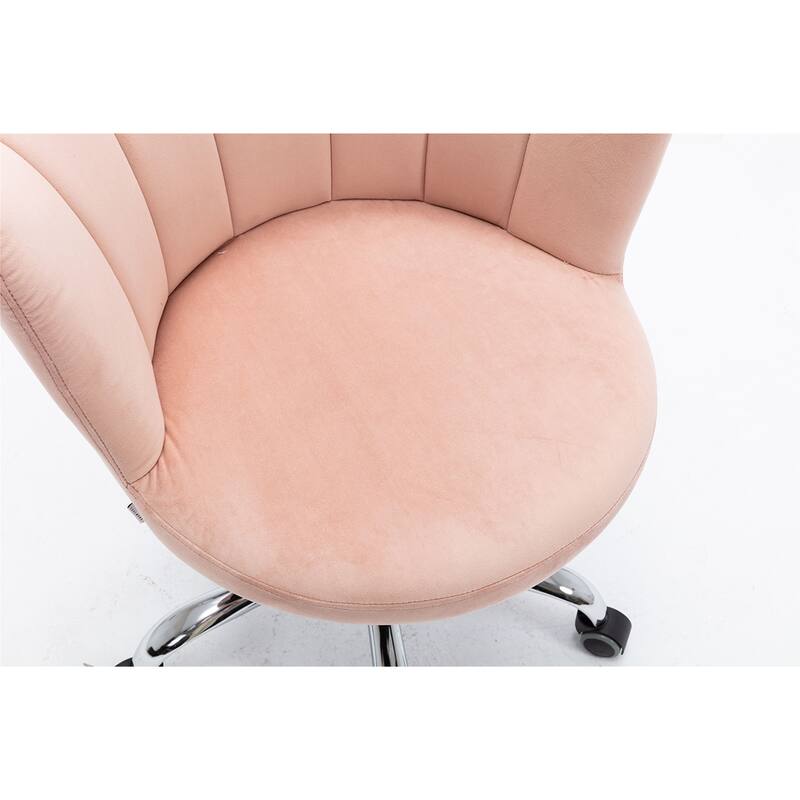 Merax Swivel Velvet Shell Chair for Living Room