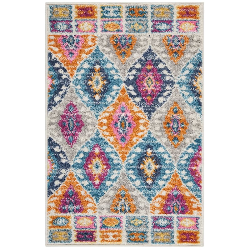 Nourison Passion Boho Geometric Tribal Area Rug