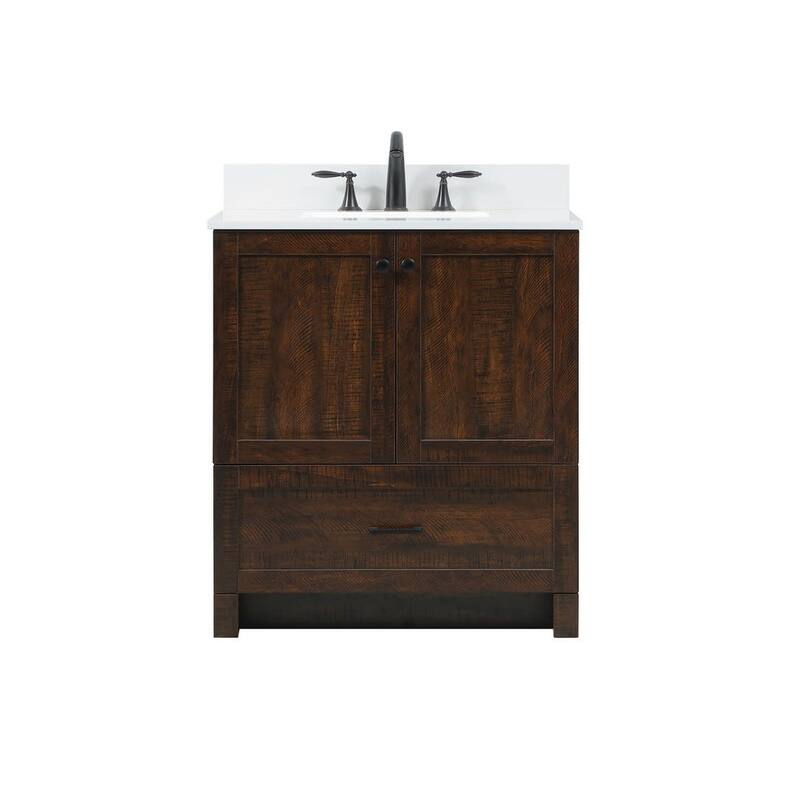 Elegant Lighting VF2830-BS Matthus 30" Free Standing Single Basin - Expresso - Espresso Finish