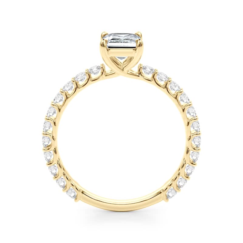 Auriya 14k Yellow Gold Lab Grown Emerald Diamond Engagement Ring 0.50 to 5.00 ct. tw. (F-G VS)