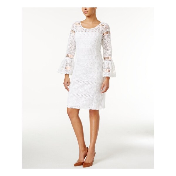 alfani white lace dress