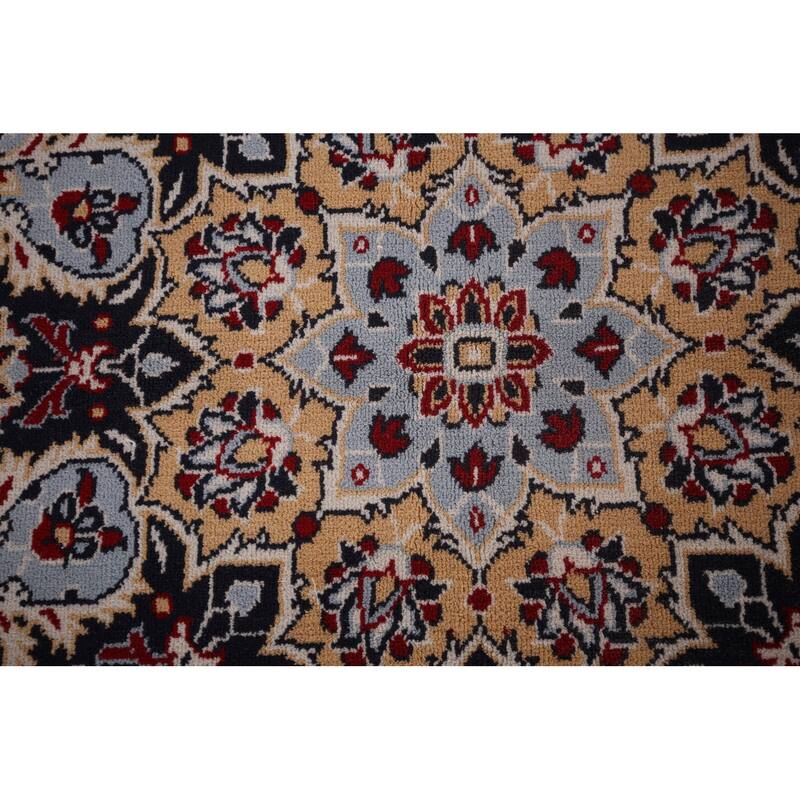 Kashan Turkish Area Rug Machine Made Traditional Carpet - 9'8" x 12'6"