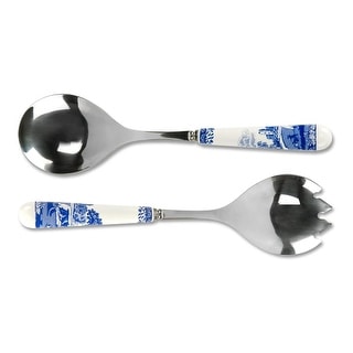 Spode Blue Italian Set of 2 Salad Servers