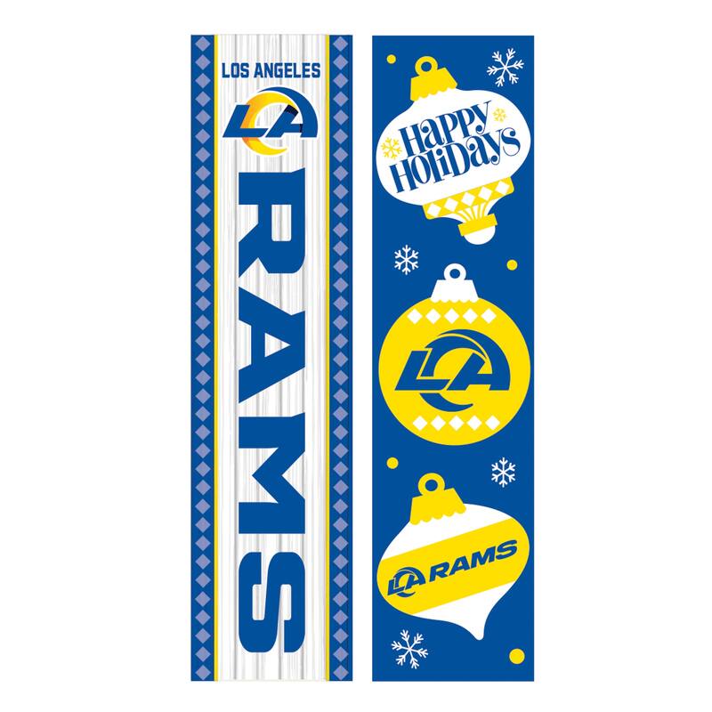 47" Double Sided Seasonal Porch Leaner, Los Angeles Rams - 47" x 11.25"