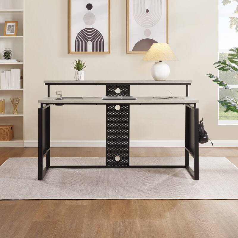 ACE 60" Desk with Hutch Shelf