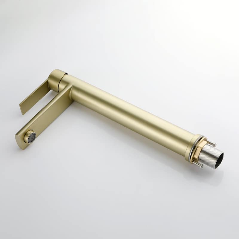 Single Handle Single Hole Bathroom Faucet - 6"12"
