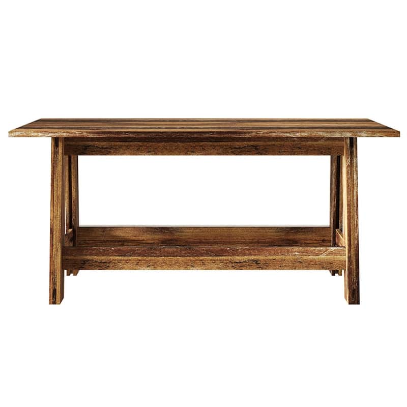 CraftPorch Rustic 2-Pieces End Tables with Coffee Table