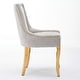 preview thumbnail 45 of 75, GDFStudio - Modern Dining Chair Set with Curved Gold-Plated Legs & Rivet Trim (Set of 2)