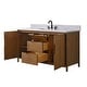 preview thumbnail 38 of 72, Vanity Art Lucerne Freestanding Bathroom Vanity with Stone Top, Hidden Power Station, Hair Dryer Holder, USB Charging Shelf