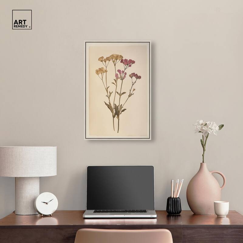 Dried Flower Canvas by Art Remedy
