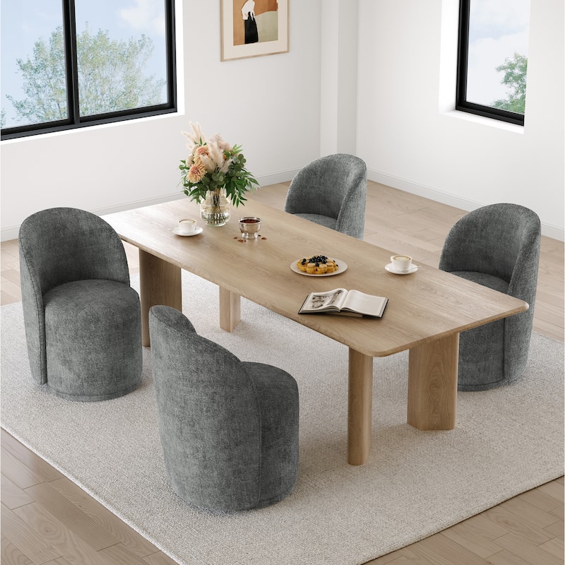 23.5" Wide Swivel Side Chair for Dining Room, Living Room