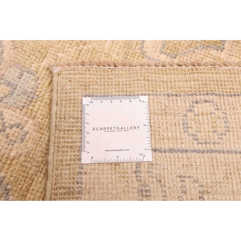 ECARPETGALLERY Hand-knotted Peshawar Oushak Gold Wool Rug - 8'1 x 9'10