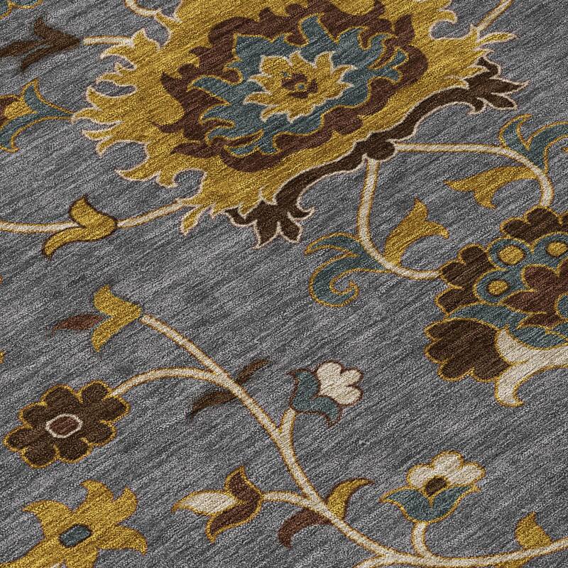 Machine Washable Indoor/ Outdoor Traditional Luna Chantille Rug