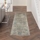 preview thumbnail 2 of 15, Desert Skies Vintage Floral Beige Blue Area Rug 2'3" x 8' Runner - Beige/Blue - Runner/Rectangle