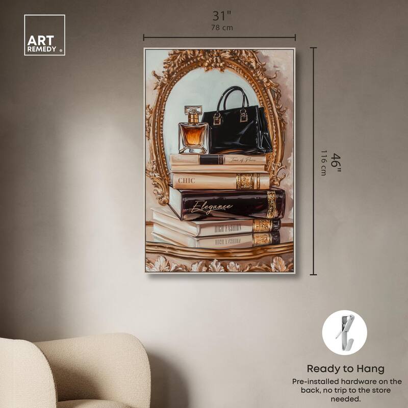 Elegant Glam by the Mirror Canvas by Art Remedy