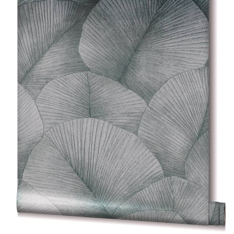 Galerie Wallcoverings Kumano Textured Palm Leaf Vinyl on Non-woven Wallpaper Roll