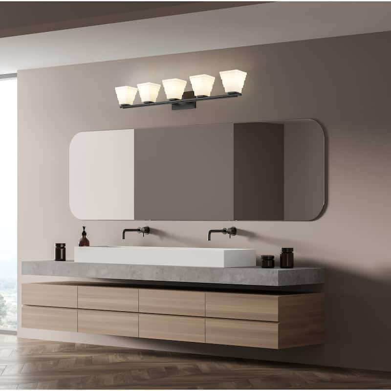 Z-Lite Annalise 5 Light Vanity - Matte Black