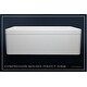 preview thumbnail 3 of 17, Fossil Blu 30-Inch SOLID Fireclay Farmhouse Sink in White, Stainless Steel Accessories, Belted Front - 30 x 20 x 10