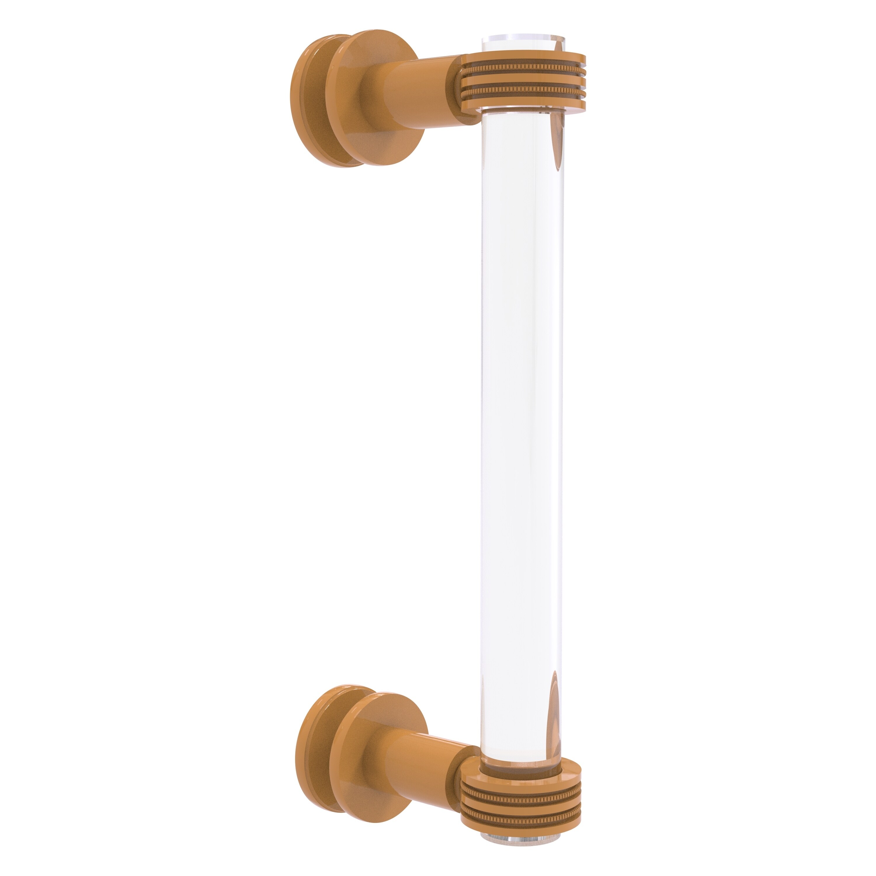 Allied Brass Clearview Collection 12 Inch Single Side Shower Door Pull with Dotted Accents