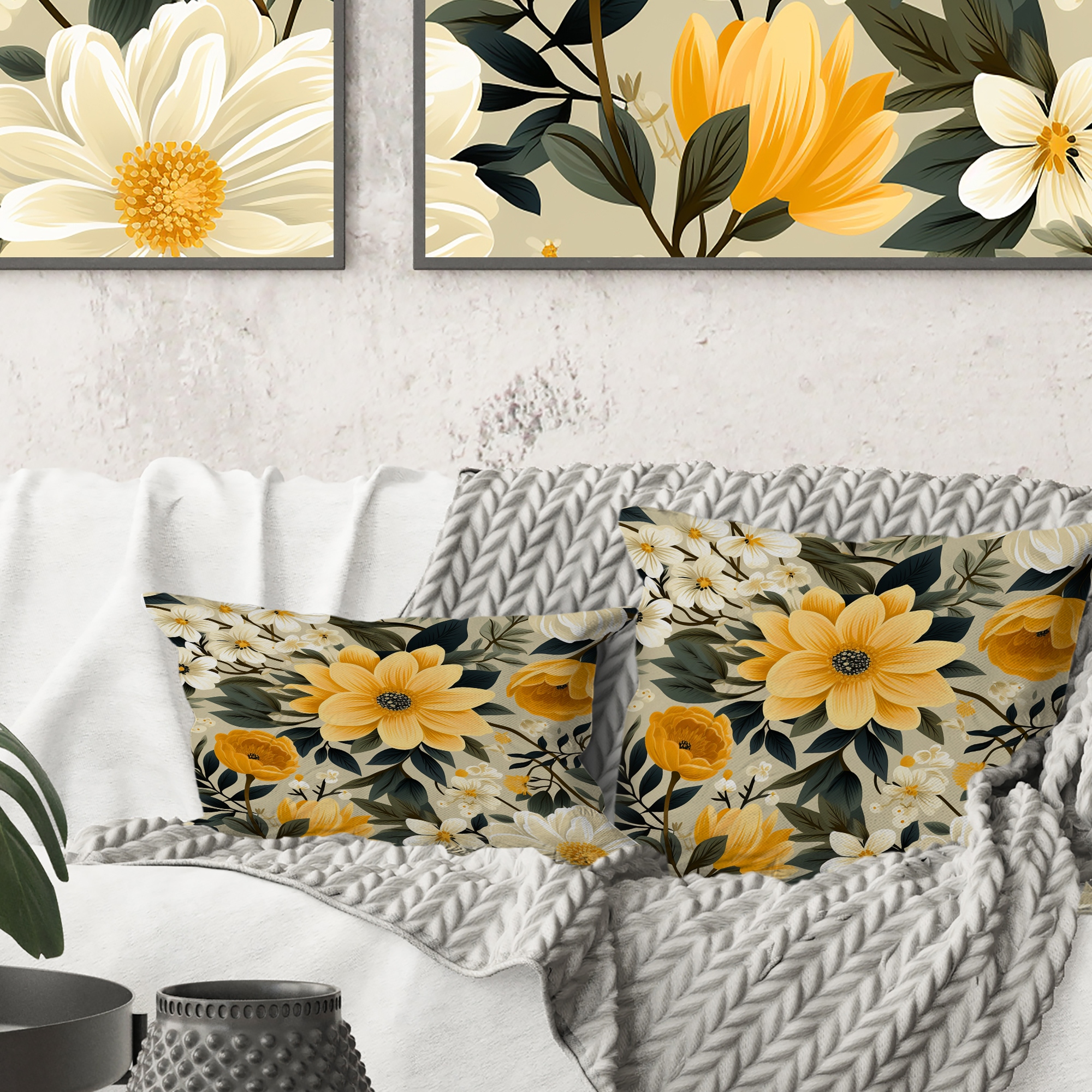 Botanical clearance print pillows