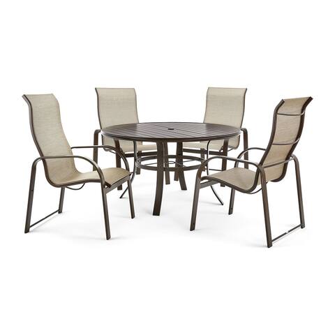Seagrove II 5-piece Patio Dining Set with 54-inch Round Table