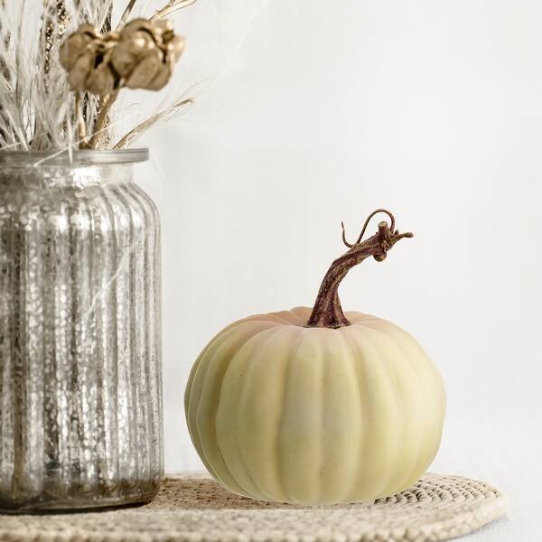 slide 2 of 12, 5" Latex Harvest Vine Pumpkin Set of 2