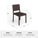 preview thumbnail 19 of 21, Martha Stewart 7pc Rattan Patio Dining Set - 6 Chairs, Table - 62"D x 39"W x 30"H