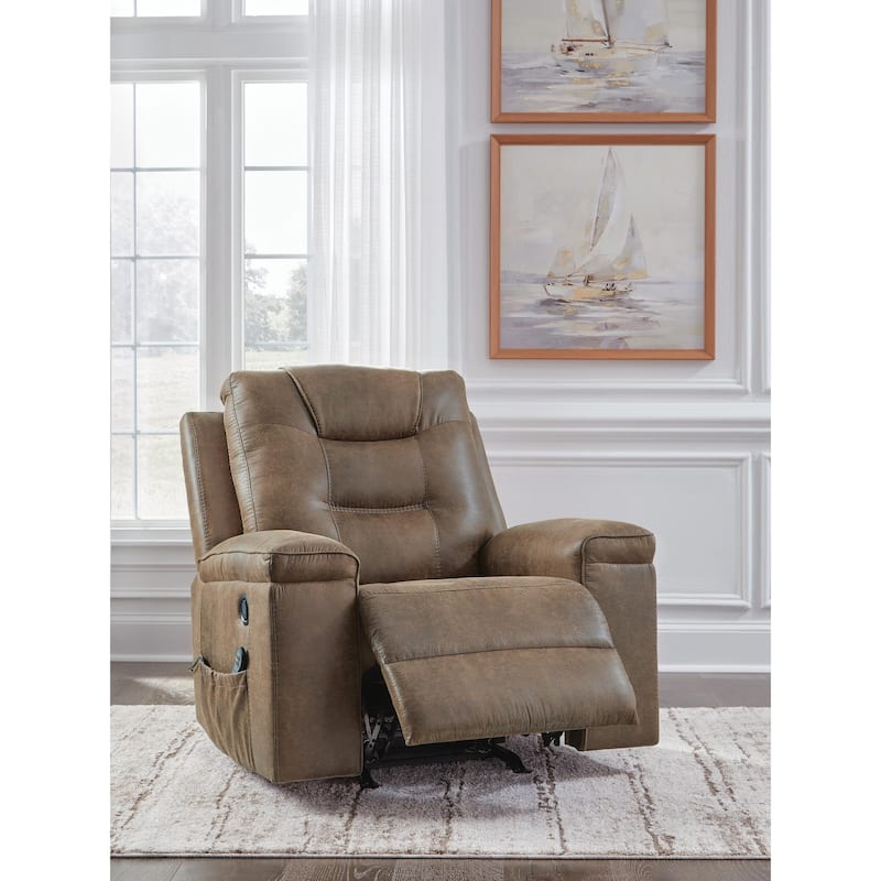 Signature Design by Ashley Shadehille Brown Recliner